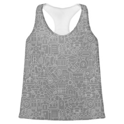 Lawyer / Attorney Avatar Womens Racerback Tank Top (Personalized)