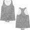 Lawyer / Attorney Avatar Womens Racerback Tank Tops - Medium - Front and Back