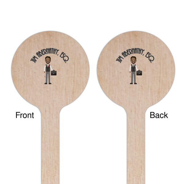 Lawyer / Attorney Avatar Wooden 7.5" Stir Stick - Round - Double Sided - Front & Back