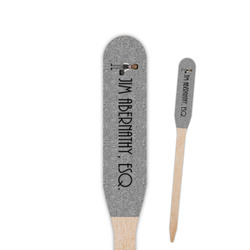 Lawyer / Attorney Avatar Paddle Wooden Food Picks - Single Sided (Personalized)