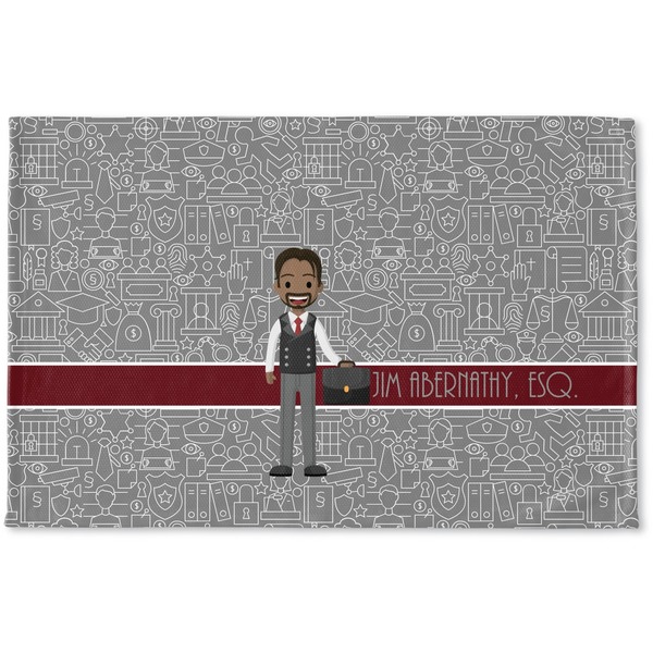 Custom Lawyer / Attorney Avatar Woven Mat (Personalized)