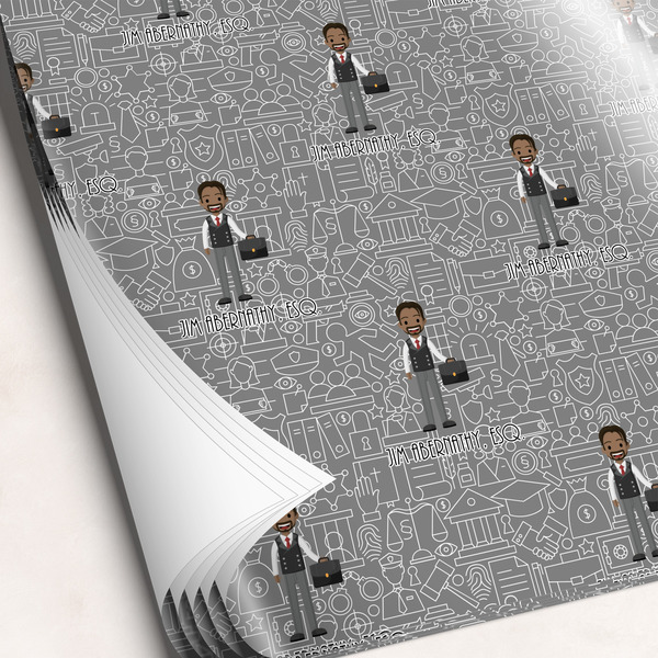 Custom Lawyer / Attorney Avatar Wrapping Paper Sheets (Personalized)