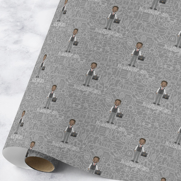 Custom Lawyer / Attorney Avatar Wrapping Paper Roll - Large - Matte (Personalized)