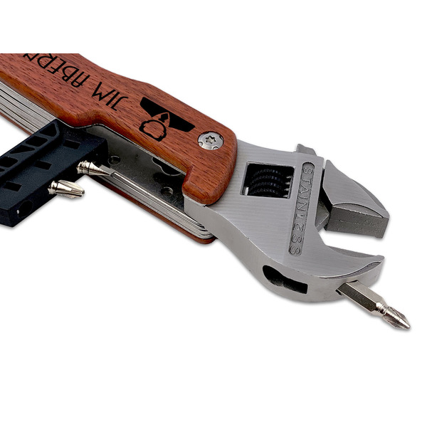 Lawyer / Attorney Avatar Wrench Multi-tool - DETAIL (back wrench with screw)