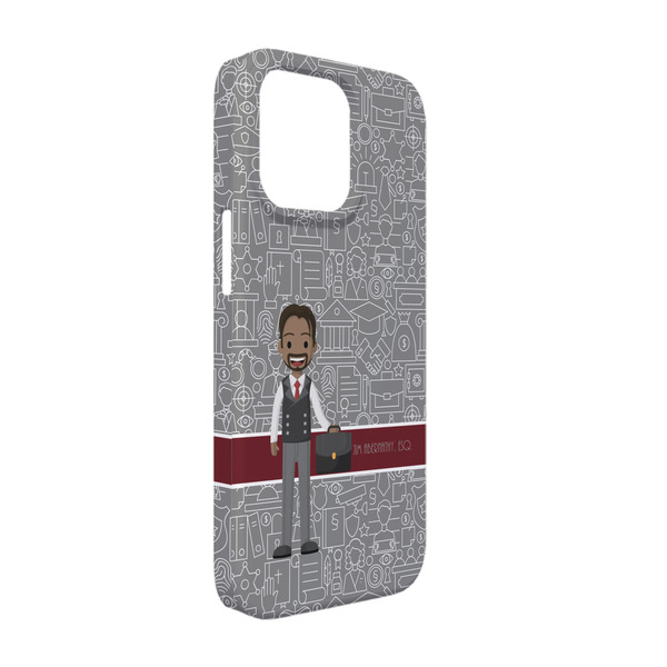 Custom Lawyer / Attorney Avatar iPhone Case - Plastic - iPhone 13 (Personalized)