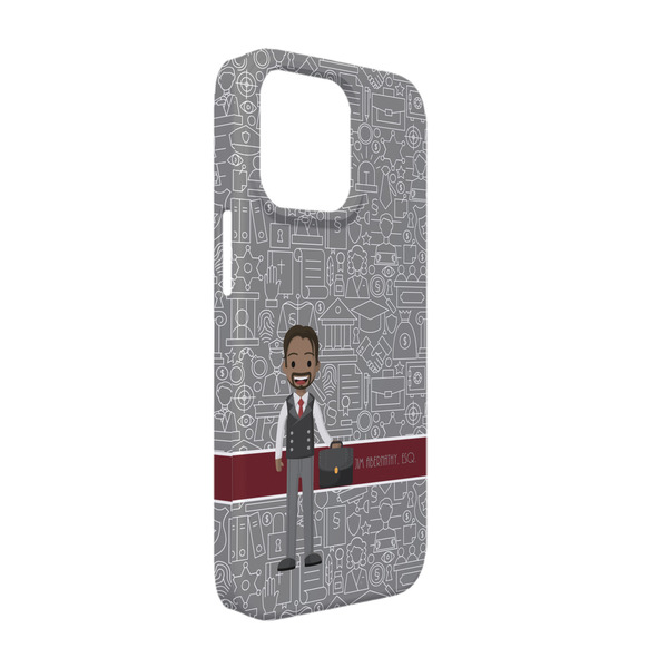 Custom Lawyer / Attorney Avatar iPhone Case - Plastic - iPhone 13 Pro (Personalized)