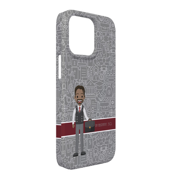 Custom Lawyer / Attorney Avatar iPhone Case - Plastic - iPhone 13 Pro Max (Personalized)