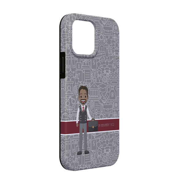 Custom Lawyer / Attorney Avatar iPhone Case - Rubber Lined - iPhone 13 (Personalized)
