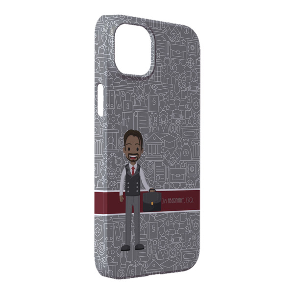 Custom Lawyer / Attorney Avatar iPhone Case - Plastic - iPhone 14 Plus (Personalized)
