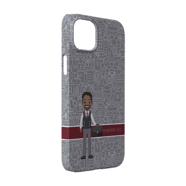 Custom Lawyer / Attorney Avatar iPhone Case - Plastic - iPhone 14 Pro (Personalized)