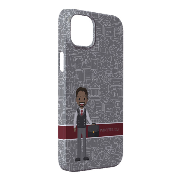 Custom Lawyer / Attorney Avatar iPhone Case - Plastic - iPhone 14 Pro Max (Personalized)
