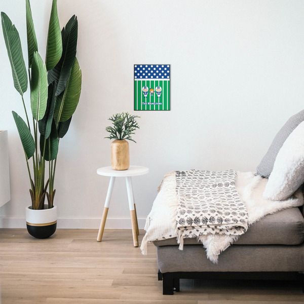 Football 11x14 Wood Print - In Context