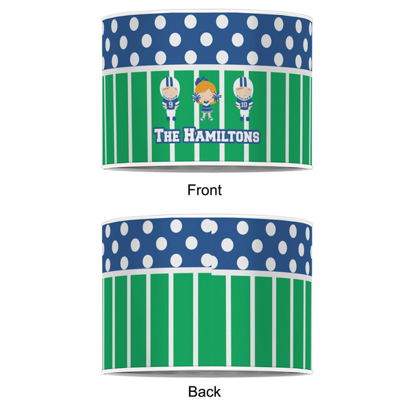 Football 12" Drum Lampshade - APPROVAL (Poly Film)