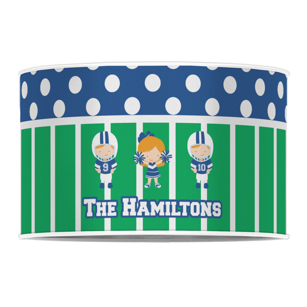 Football 12" Drum Lampshade - FRONT (Poly Film)