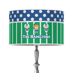Football 12" Drum Lamp Shade - Poly-film (Personalized)