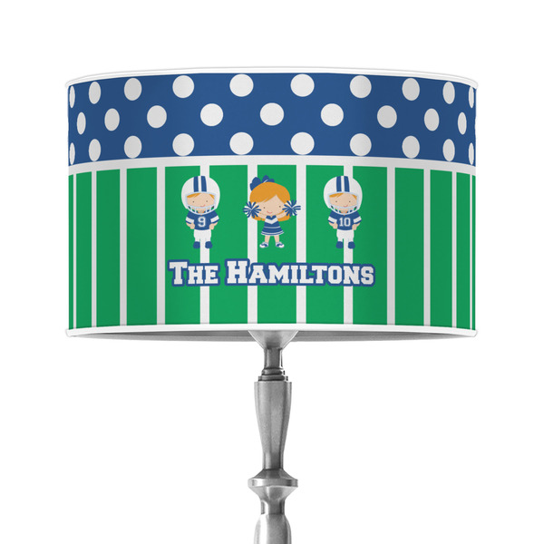 Custom Football 12" Drum Lamp Shade - Poly-film (Personalized)