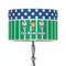 Football 12" Drum Lampshade - ON STAND (Poly Film)