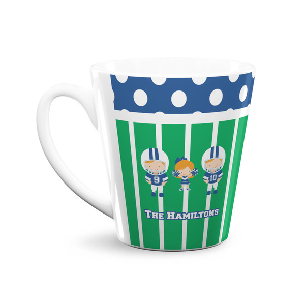 Football 12 Oz Latte Mug - Front