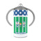 Football 12 oz Stainless Steel Sippy Cups - FRONT
