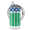 Football 12 oz Stainless Steel Sippy Cups - FULL (back angle)