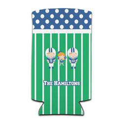 Football Can Cooler (tall 12 oz) (Personalized)