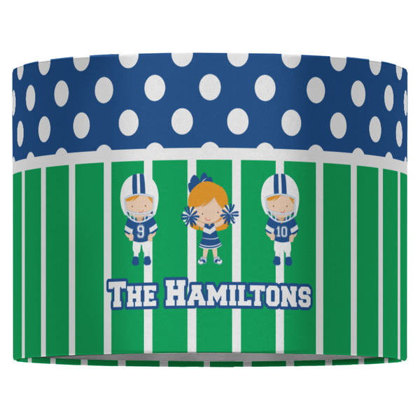 Football 16" Drum Lampshade - FRONT (Fabric)