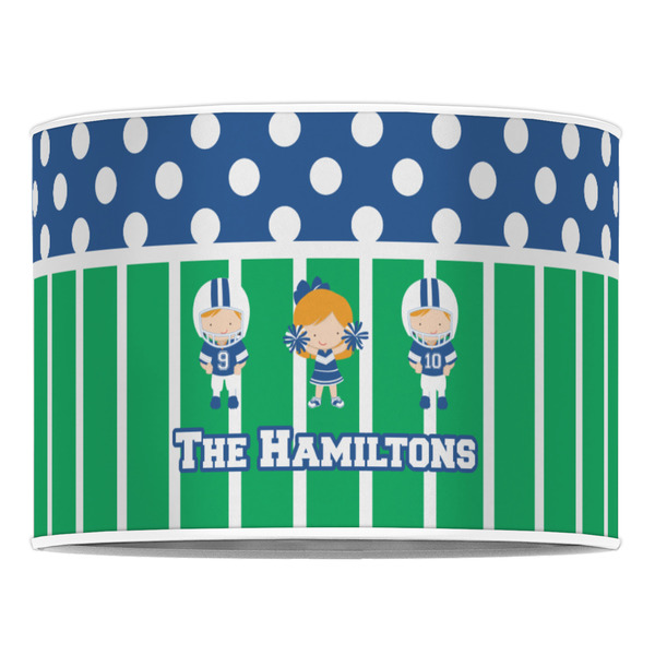 Football 16" Drum Lampshade - FRONT (Poly Film)