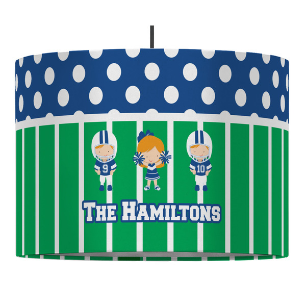 Football 16" Drum Lampshade - PENDANT (Fabric)