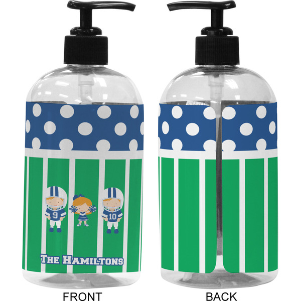 Football 16 oz Plastic Liquid Dispenser (Approval)