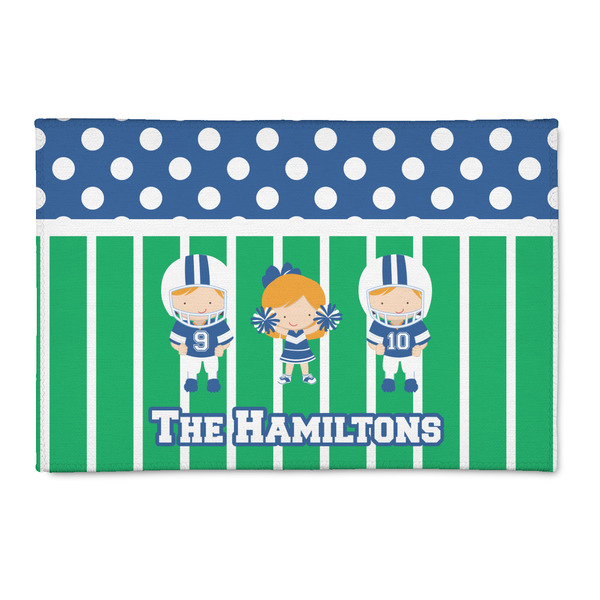 Custom Football 2' x 3' Indoor Area Rug (Personalized)