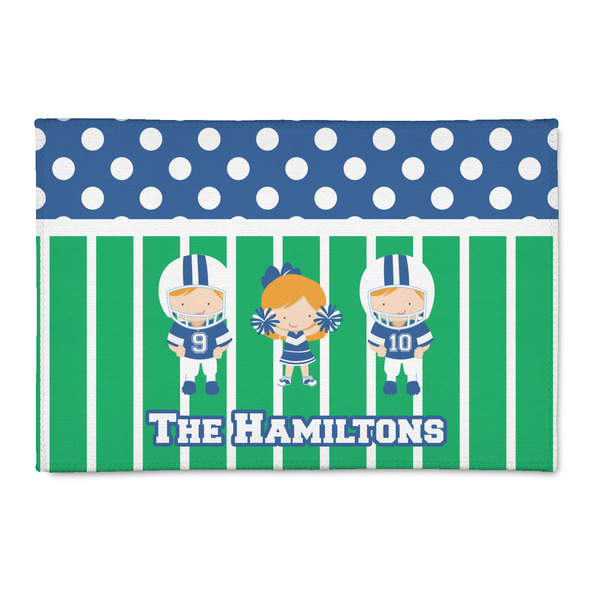 Custom Football 2' x 3' Patio Rug (Personalized)