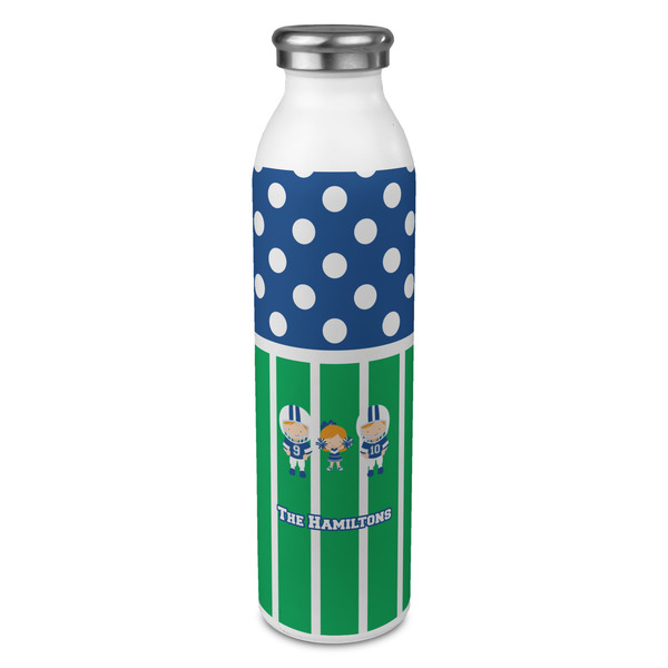 Custom Football 20oz Stainless Steel Water Bottle - Full Print (Personalized)