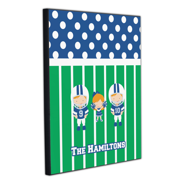 Football 20x24 Wood Print - Angle View