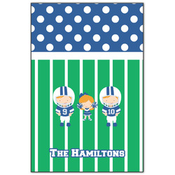 Football Wood Print - 20x30 (Personalized)