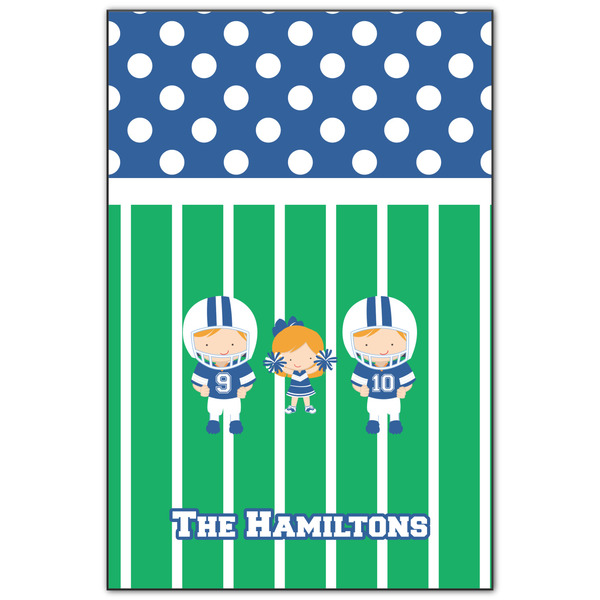 Custom Football Wood Print - 20x30 (Personalized)