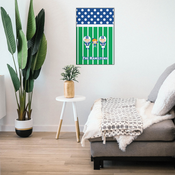 Football 20x30 Wood Print - In Context