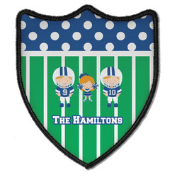 Football Iron On Shield Patch B w/ Multiple Names