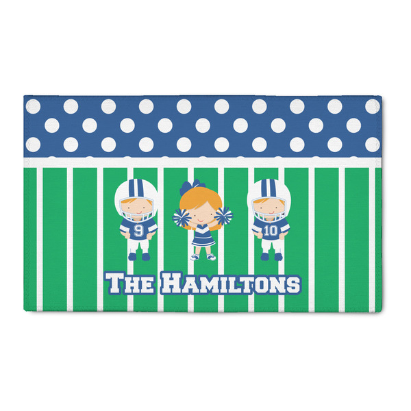 Custom Football 3' x 5' Patio Rug (Personalized)
