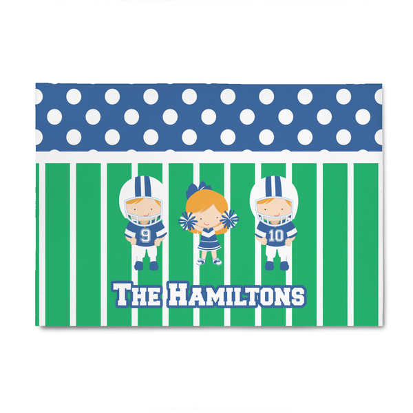 Custom Football 4' x 6' Indoor Area Rug (Personalized)