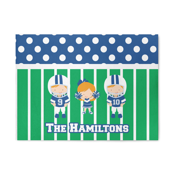 Custom Football 5' x 7' Patio Rug (Personalized)