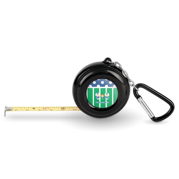 Custom Football Pocket Tape Measure - 6 Ft w/ Carabiner Clip (Personalized)