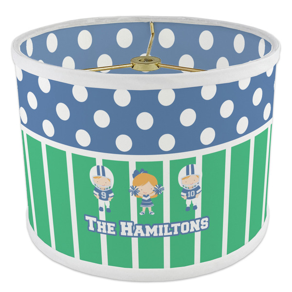 Football 8" Drum Lampshade - ANGLE Poly-Film