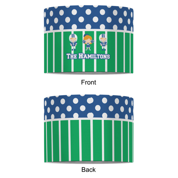 Football 8" Drum Lampshade - APPROVAL (Fabric)