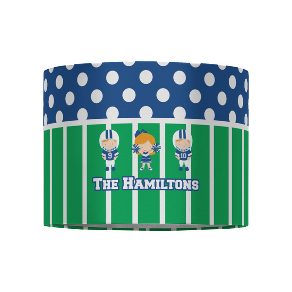 Football 8" Drum Lampshade - FRONT (Fabric)