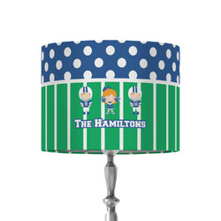 Football 8" Drum Lamp Shade - Fabric (Personalized)