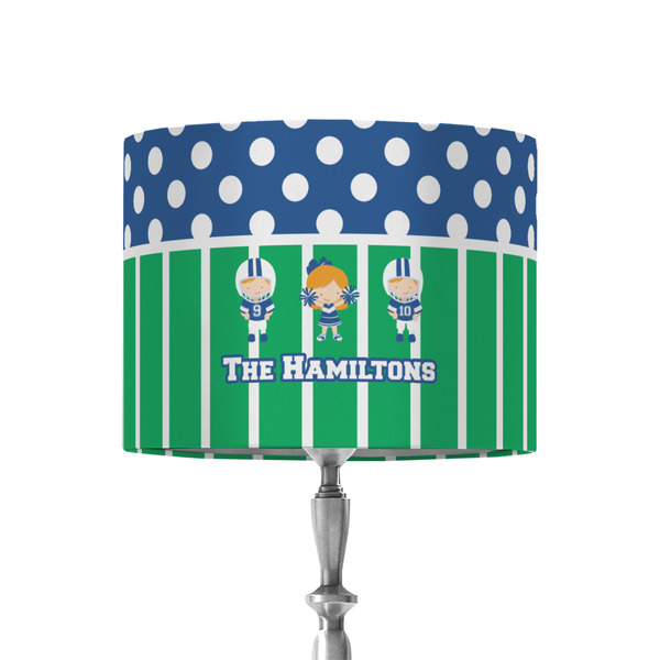 Custom Football 8" Drum Lamp Shade - Fabric (Personalized)