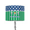 Football 8" Drum Lampshade - ON STAND (Fabric)