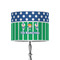 Football 8" Drum Lampshade - ON STAND (Poly Film)