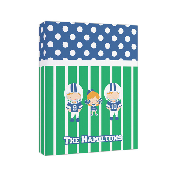 Football 8x10 - Canvas Print - Angled View