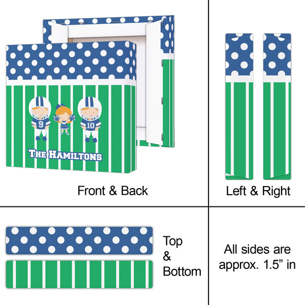 Football 8x8 - Canvas Print - Approval